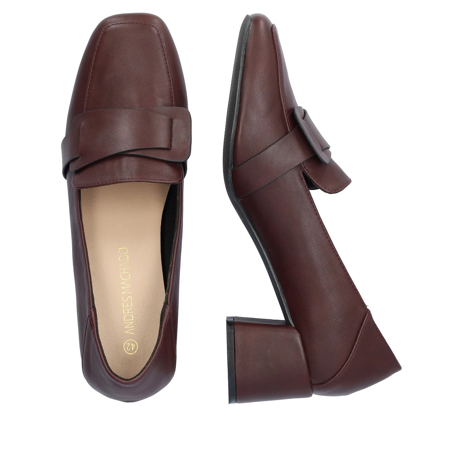 Andres Machado AM5717-23 Μοκασίνι Μπορντώ 5cm φωτογραφία